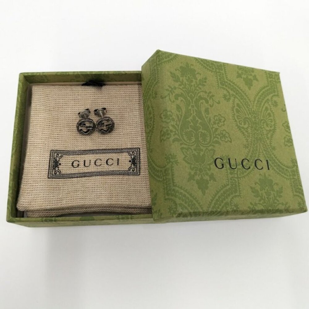 Gucci Earrings Interlocking SV 925 AG 925 Silver 925 Silver - Picture 9 of 9